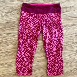 Lululemon Athletic Crop Pink Leggings
